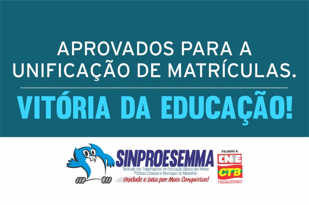 Sinproesemma comemora mais uma vitória conquistada na educação