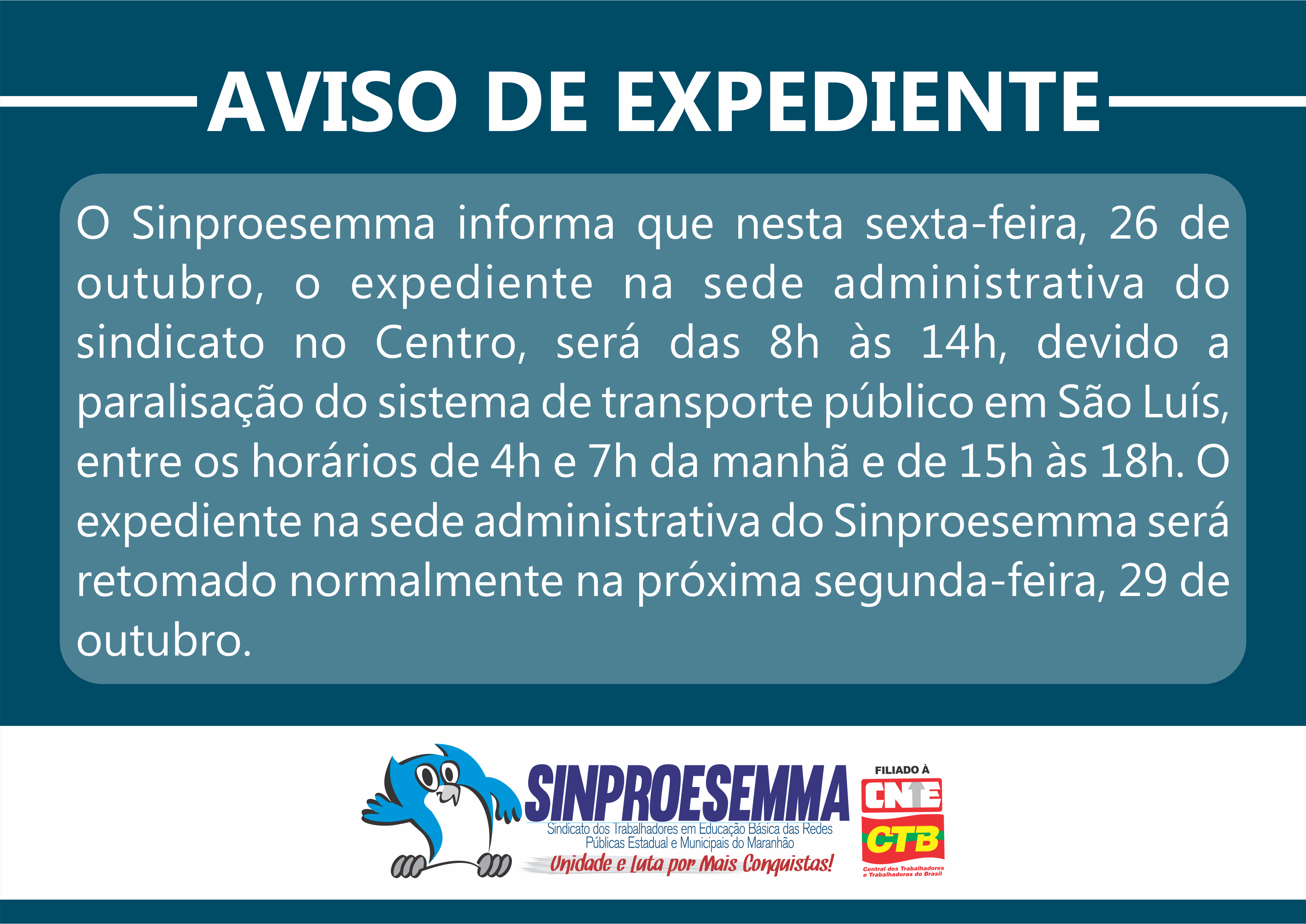 AVISO DE EXPEDIENTE