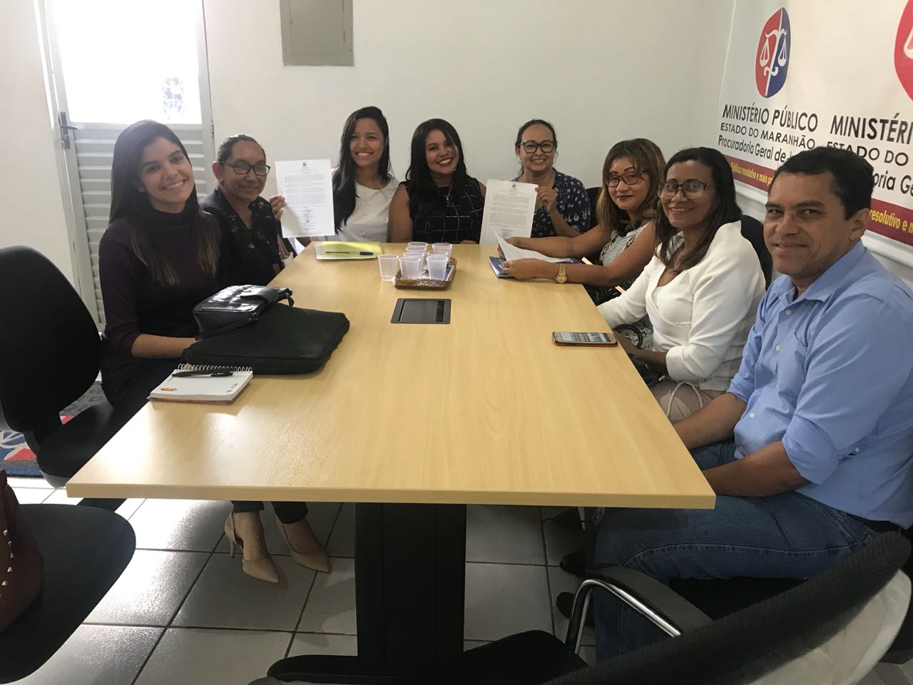 NÚCLEO DE PRIMEIRA CRUZ REALIZA REUNIÃO COM REPRESENTANTES DO MINISTÉRIO PÚBLICO PARA DISCUTIR NOVO PCCR