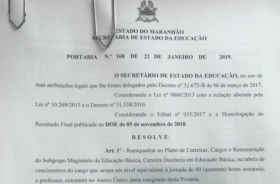 Portaria de reenquadramento de ampliação de jornada de trabalho é publicada