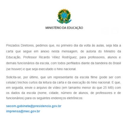 Recomendação do MEC é esdrúxula e representa mais um retrocesso para a educação