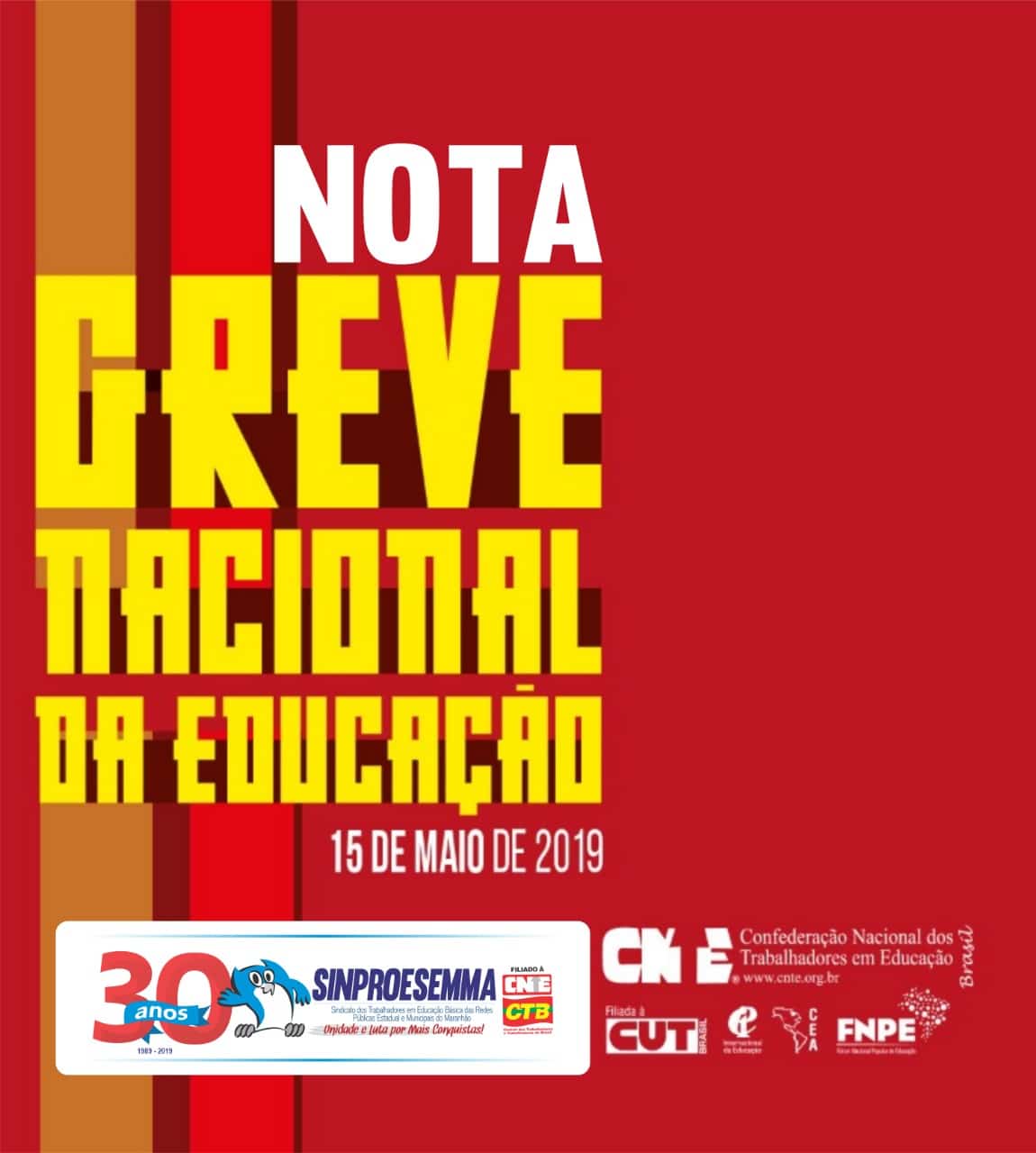 Nota – Paralisação 15 de Maio