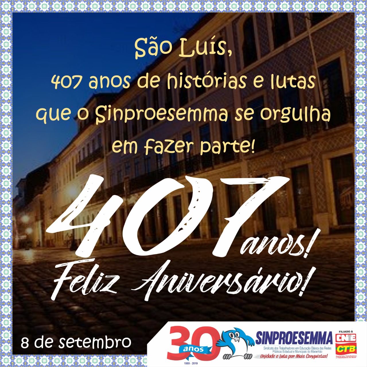 Parabéns São Luís!