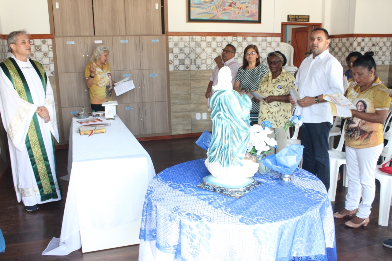 Sinproesemma recebe imagem peregrina de Nossa Senhora da Conceição