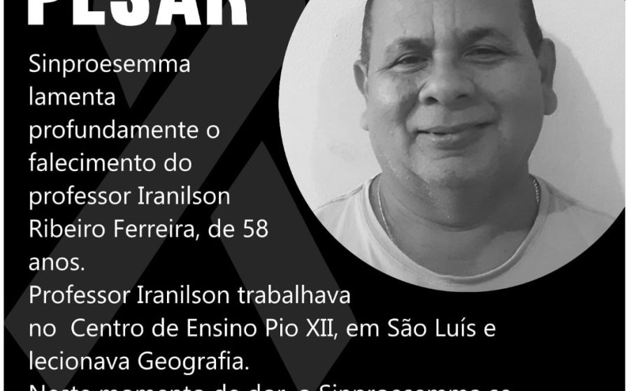 Nota de pesar – Iranilson Ribeiro Ferreira
