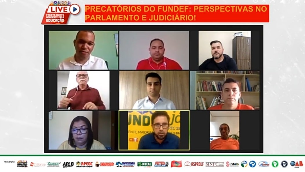 Sinproesemma participa de live sobre precatórios do Fundef