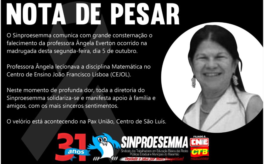 Nota de Pesar – Ângela Everton
