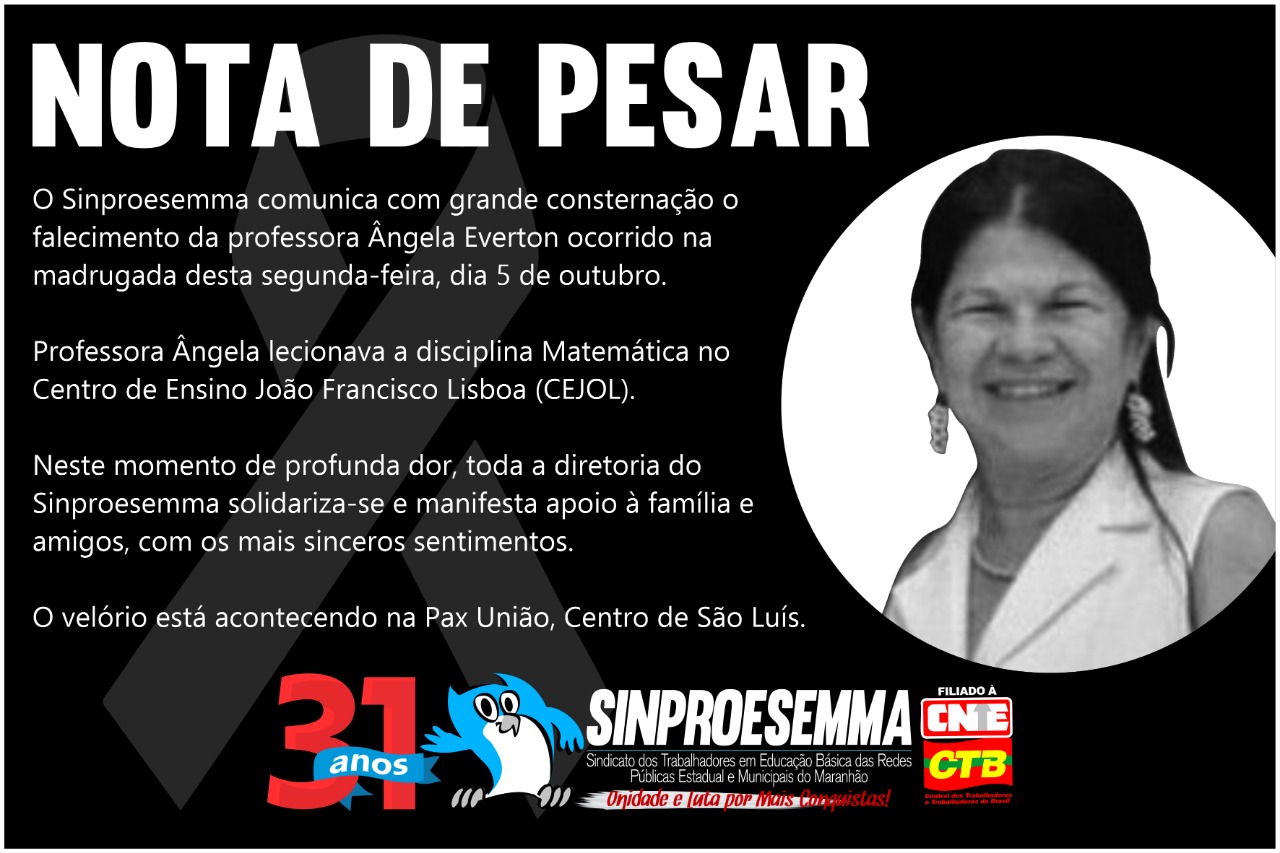 Nota de Pesar – Ângela Everton