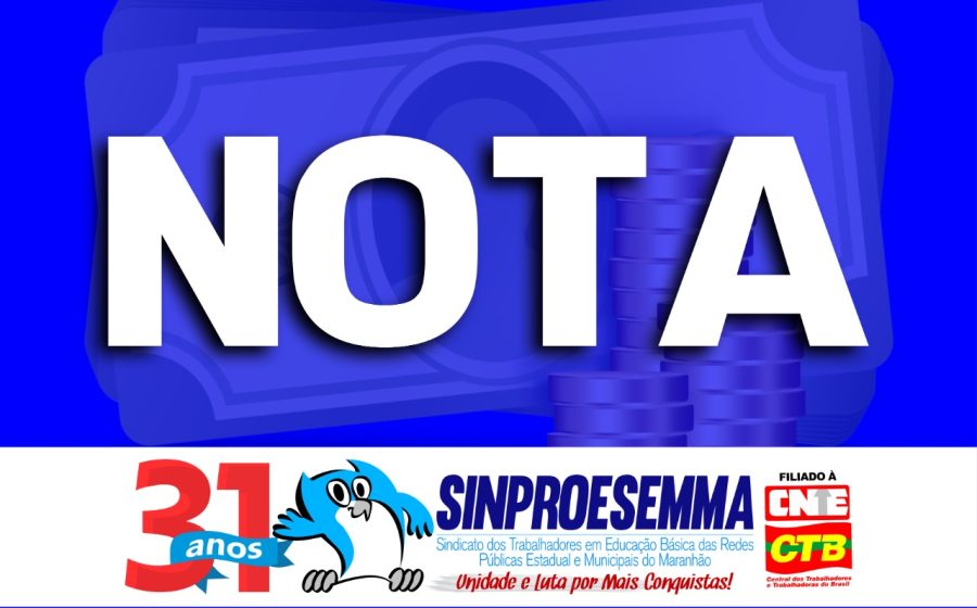 NOTA – Descontos salariais nos proventos de outubro