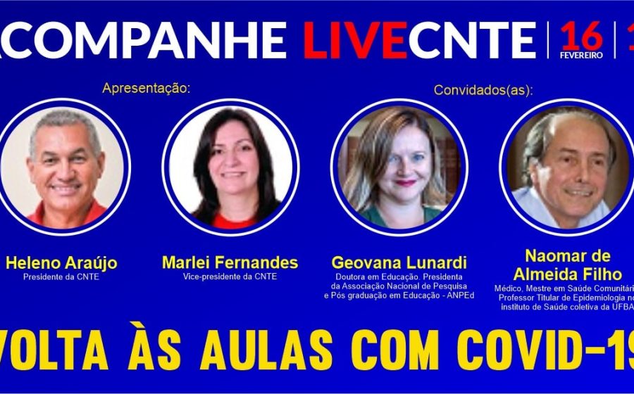 Sinproesemma transmite live da CNTE sobre “Volta às aulas com Covid”