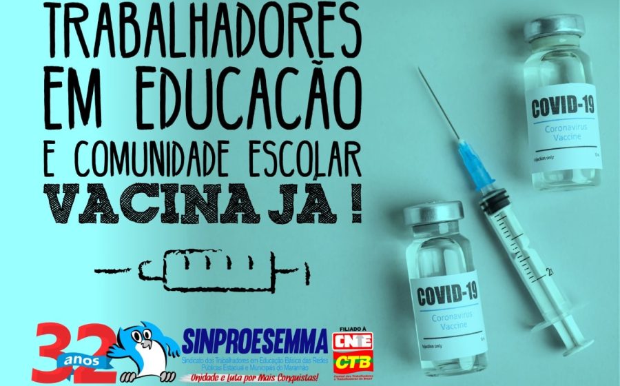 Sinproesemma solicita prioridade para a vacinação da comunidade escolar