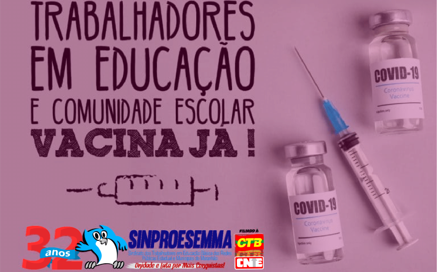 Sinproesemma enfatiza necessidade da vacinação de toda a comunidade escolar