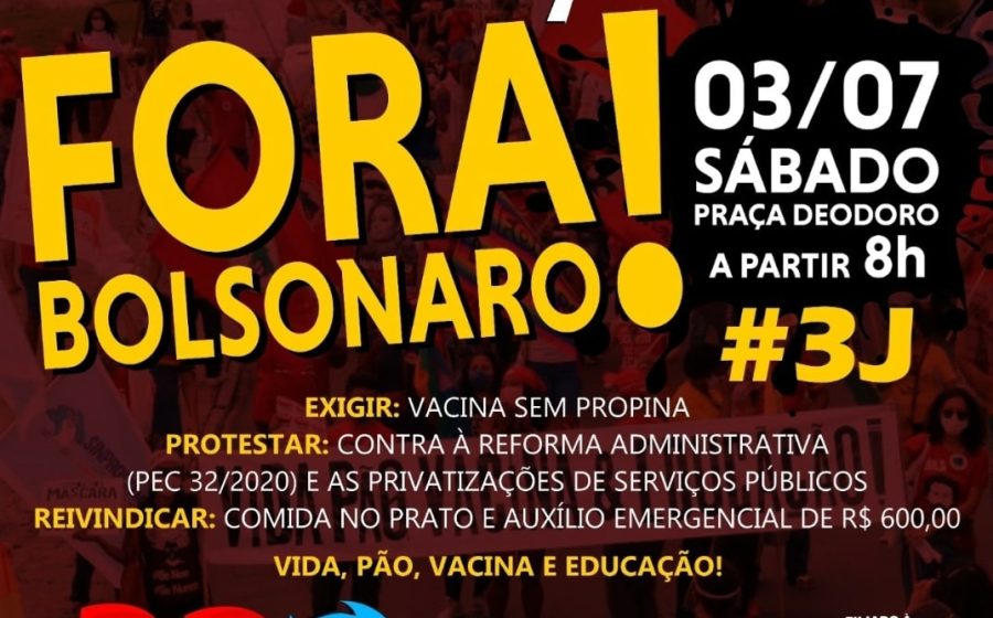 #3J-Sinproesemma convoca a categoria para o “Fora Bolsonaro”