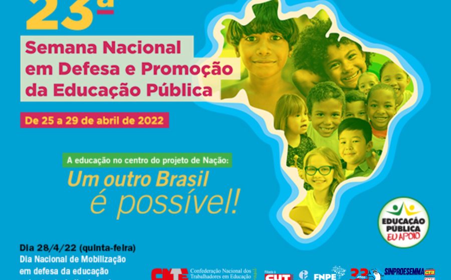 Sinproesemma participa da 23ª edição da Semana Nacional em Defesa e Promoção da Educação Pública