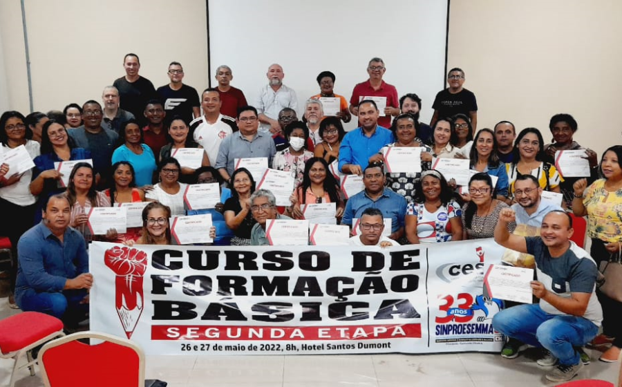 Sinproesemma realiza segunda etapa do Curso de Formação Básica para dirigentes sindicais