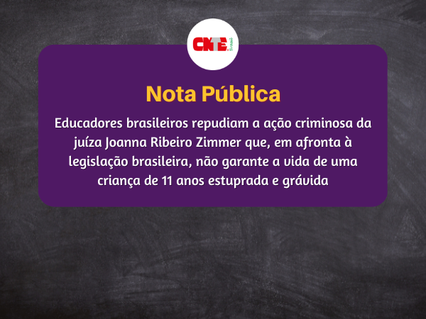 Educadores brasileiros repudiam a ação criminosa da juíza Joanna Ribeiro Zimmer