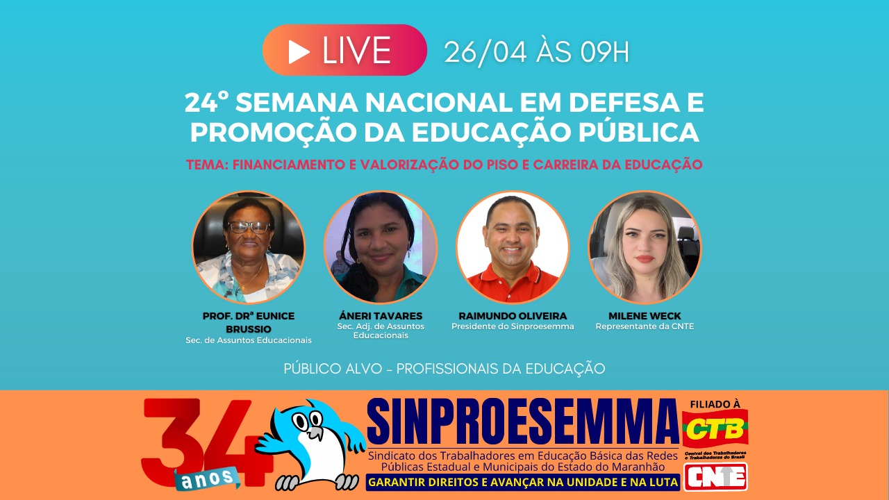 Sinproesemma participa da 24ª Semana Nacional da Educação