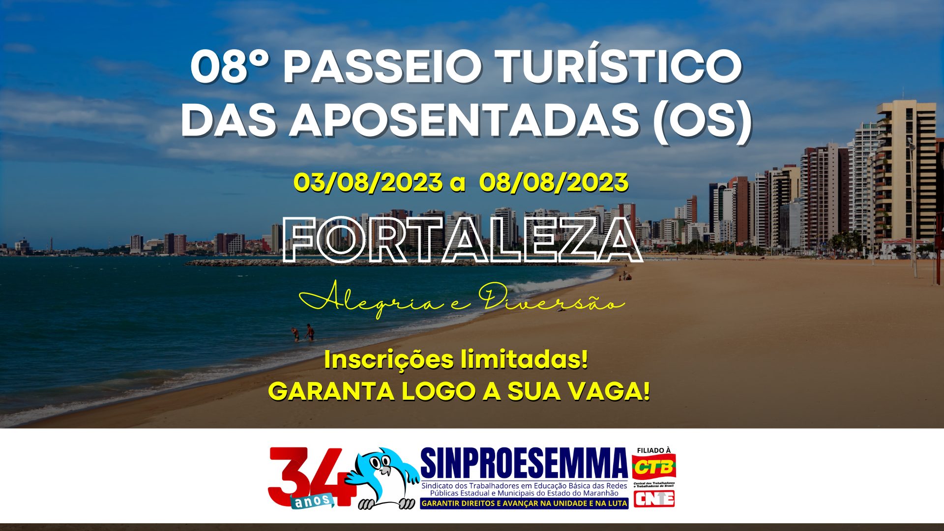 Sinproesemma realiza em agosto o 8º Passeio dos Aposentados