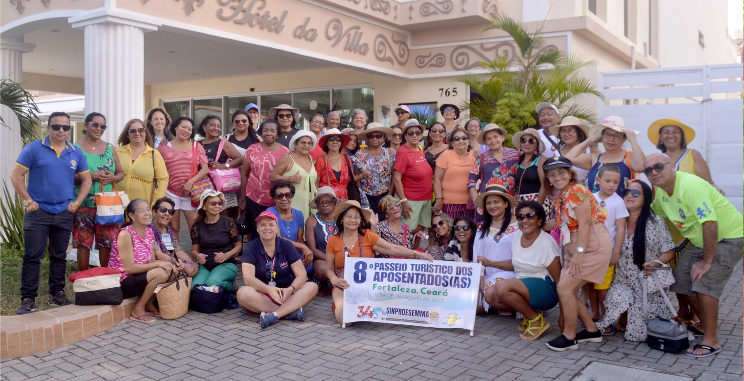 8º Passeio dos Aposentados e Aposentadas do Sinproesemma em Fortaleza é um sucesso
