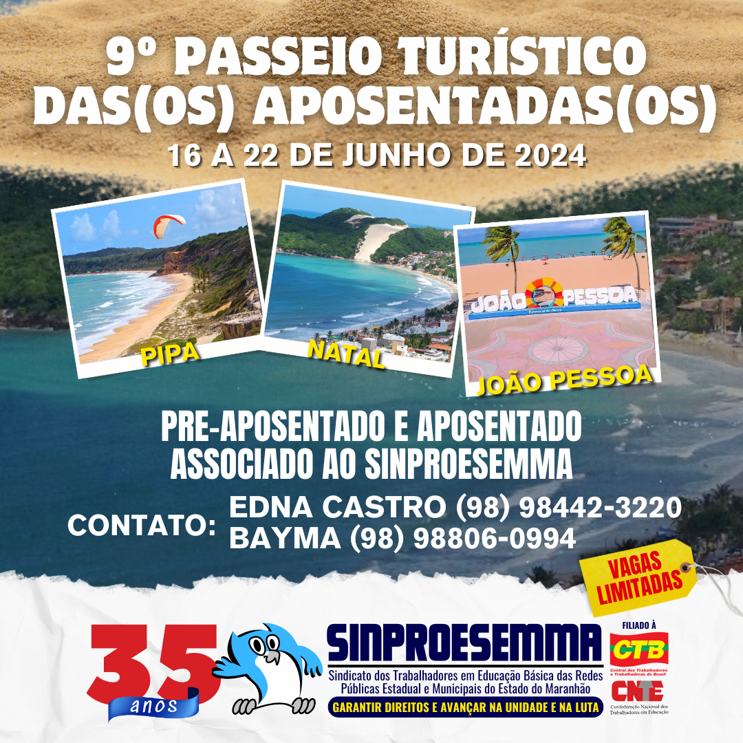 Sinproesemma anuncia últimas vagas para o 9° Passeio dos Aposentados