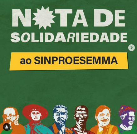 Frente Norte Nordeste da Educação divulga nota em solidariedade ao Sinproesemma