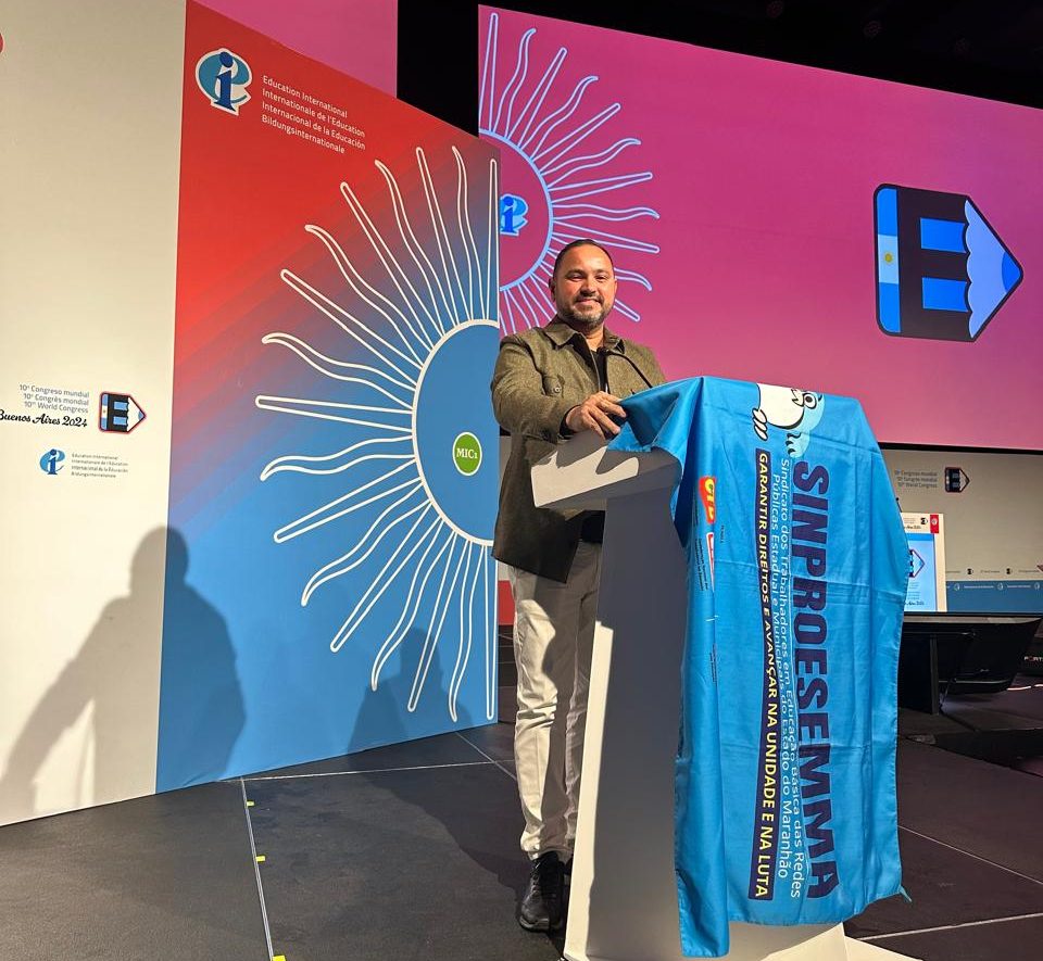 Sinproesemma participa do 10º Congresso Mundial Internacional da Educação (IE)