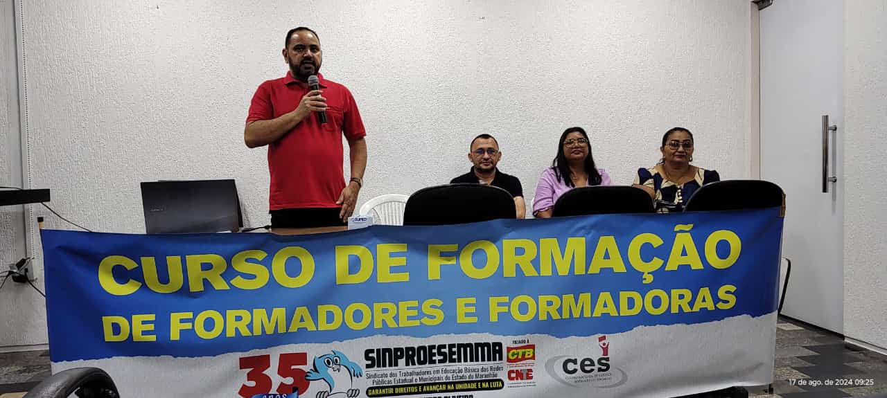Sinproesemma realiza Curso de Formação de Formadores na Regional de Santa Inês