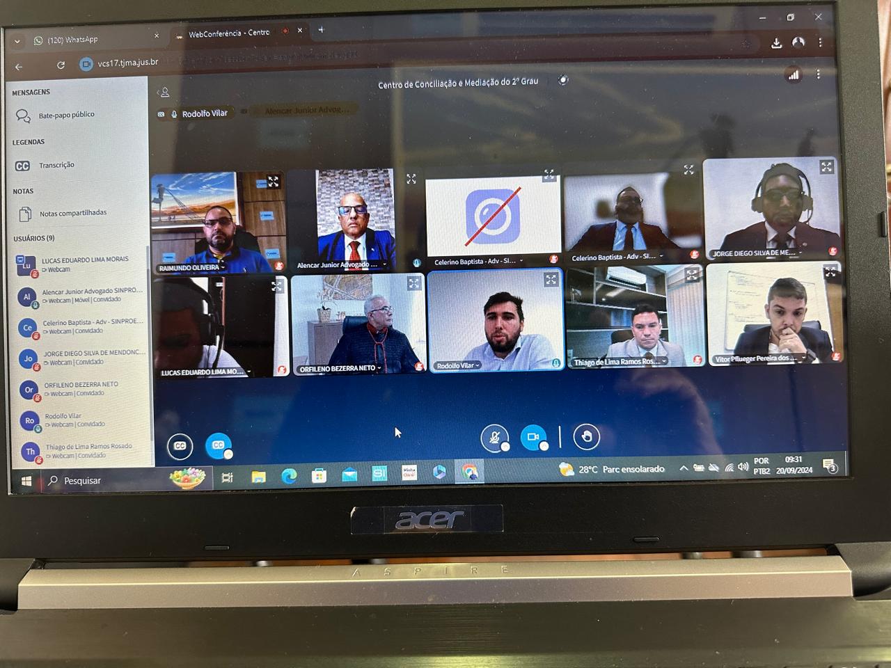 Sinproesemma participa de audiência de conciliação e garante implementação de progressões e titulações até dezembro de 2024 por parte do Governo do Maranhão
