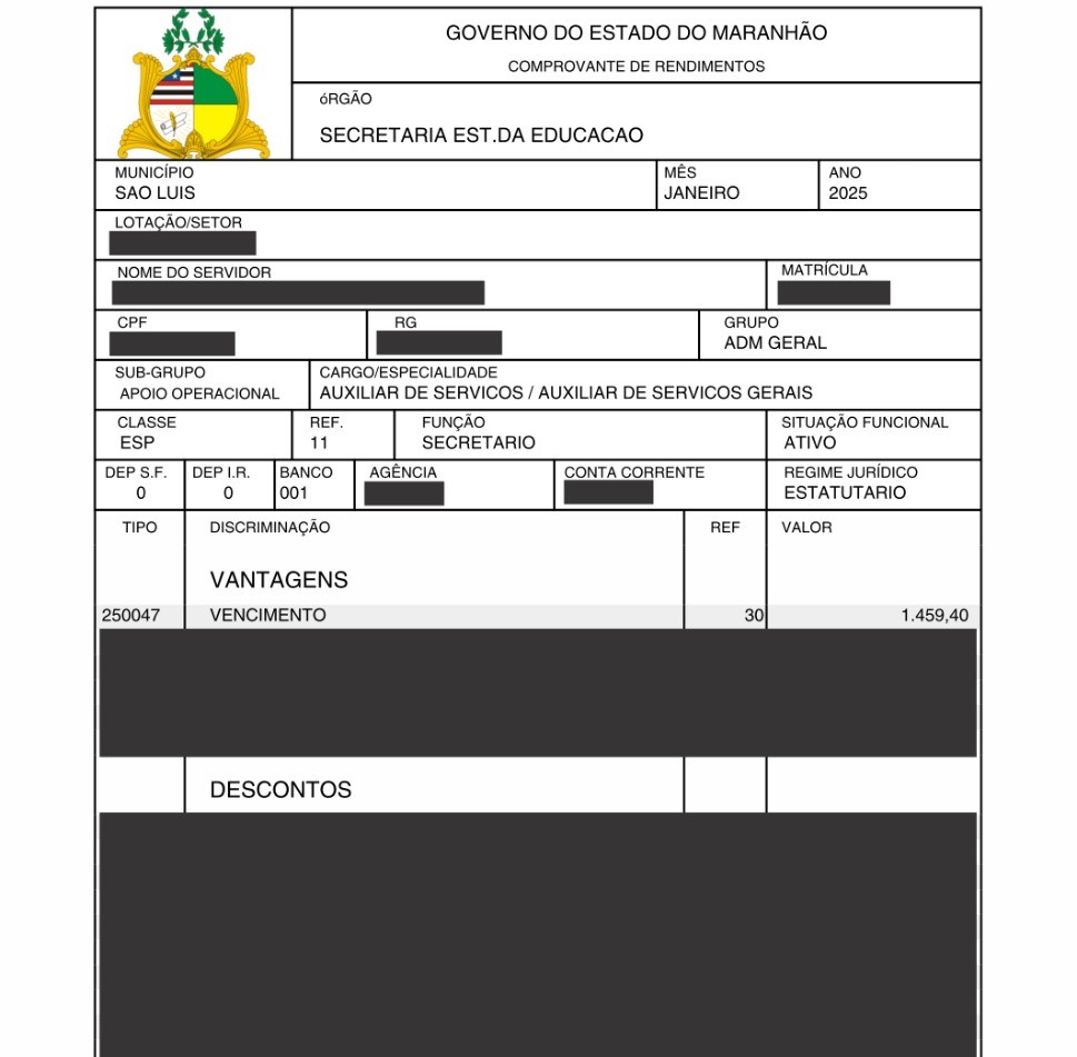 Sinproesemma denuncia não equiparação do salário dos funcionários não docentes da Rede Pública Estadual de Educação ao mínimo