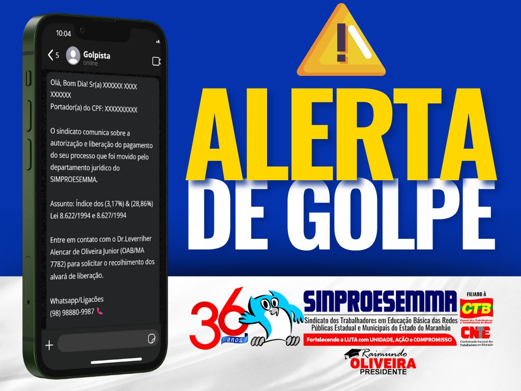 Sinproesemma alerta para nova tentativa de golpe contra os trabalhadores em educação