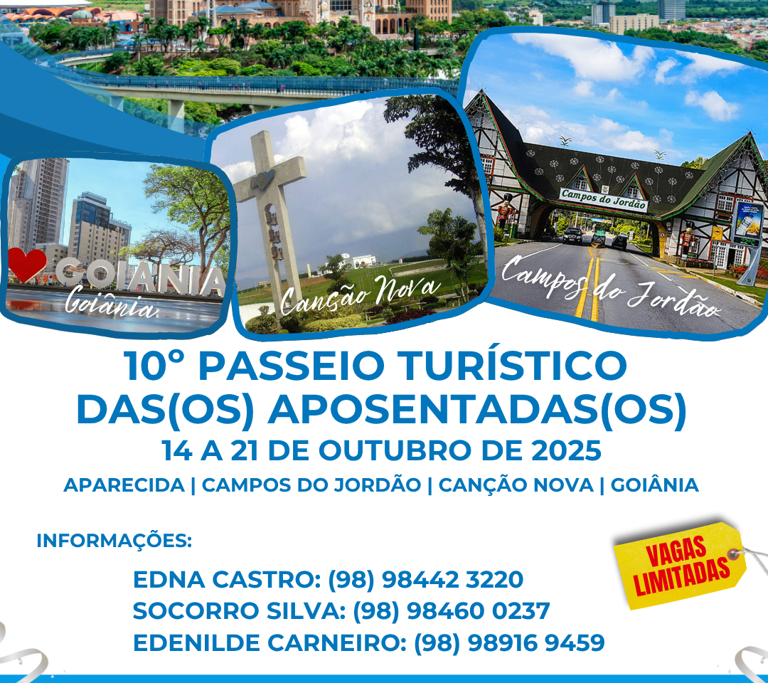 Sinproesemma realiza 10º Passeio das(os) Aposentadas(os). Inscrições começam em junho