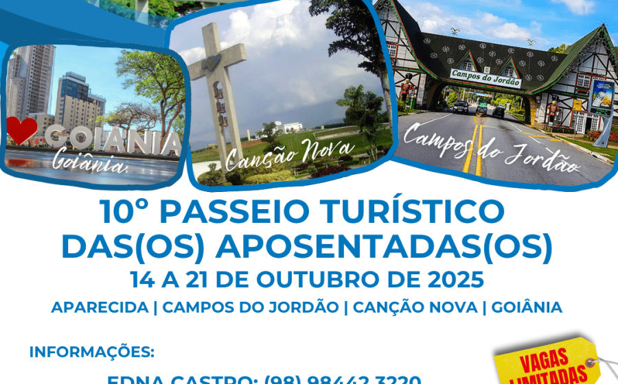 Sinproesemma realiza 10º Passeio das(os) Aposentadas(os). Inscrições começam em junho