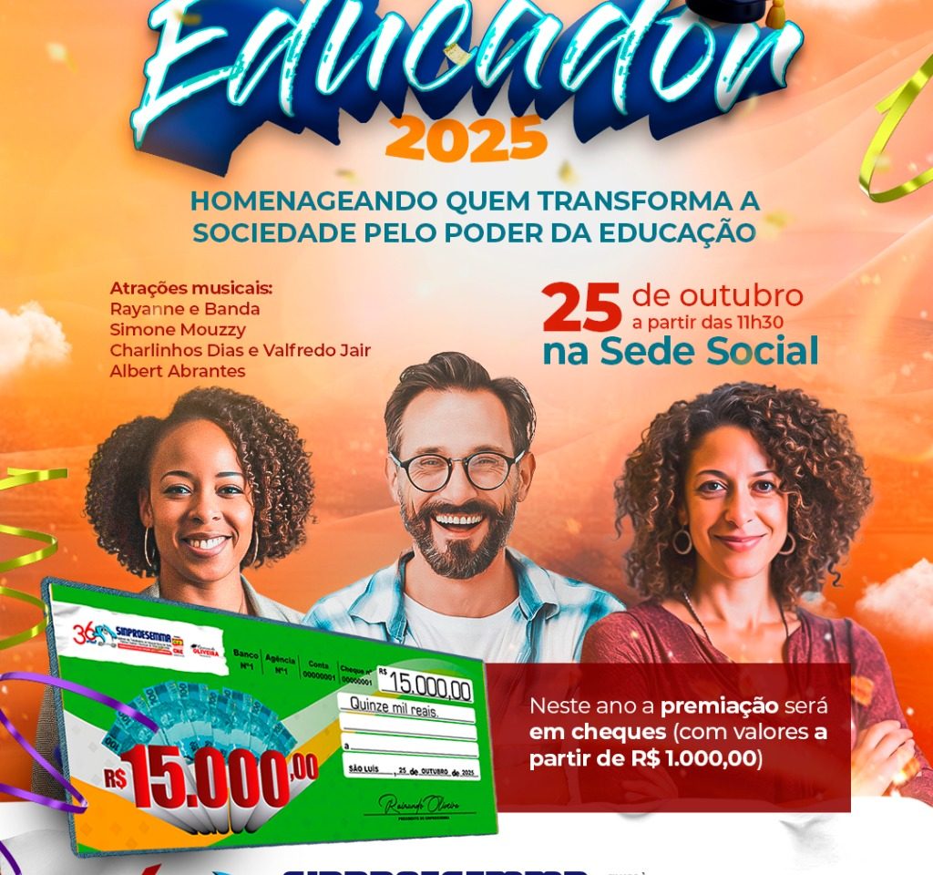 Sinproesemma inicia entrega de ingressos e senha do sorteio da Festa do Educador 2025