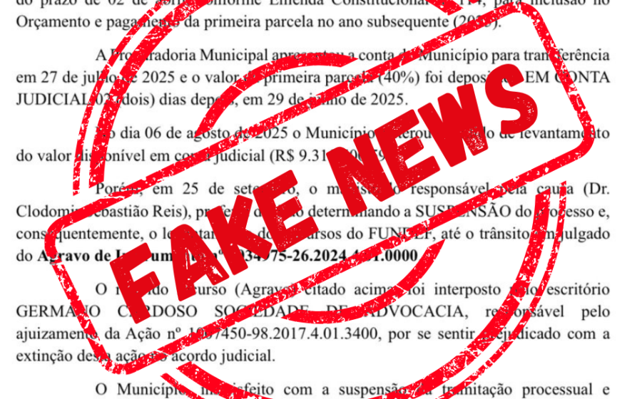 Sinproesemma desmente nota técnica da Prefeitura de Cajari sobre precatório do FUNDEF e cobra transparência